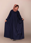 Imported Korean Nida Umbrella Cut Maxi Abaya 200 Inches Flare - Cinder