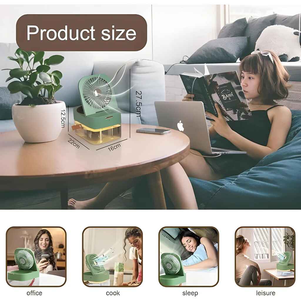 Personal Use Humidifier - Mini Air Conditioner Fan