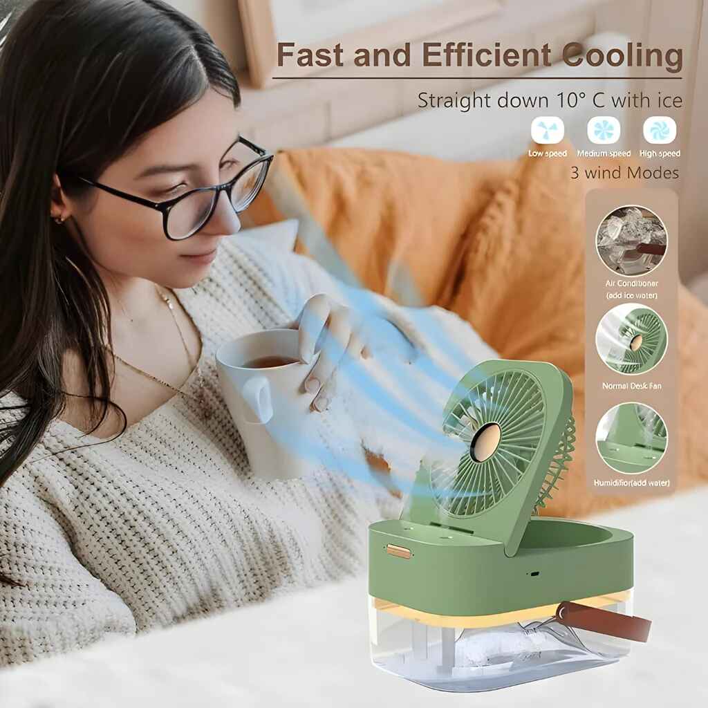 Personal Use Humidifier - Mini Air Conditioner Fan