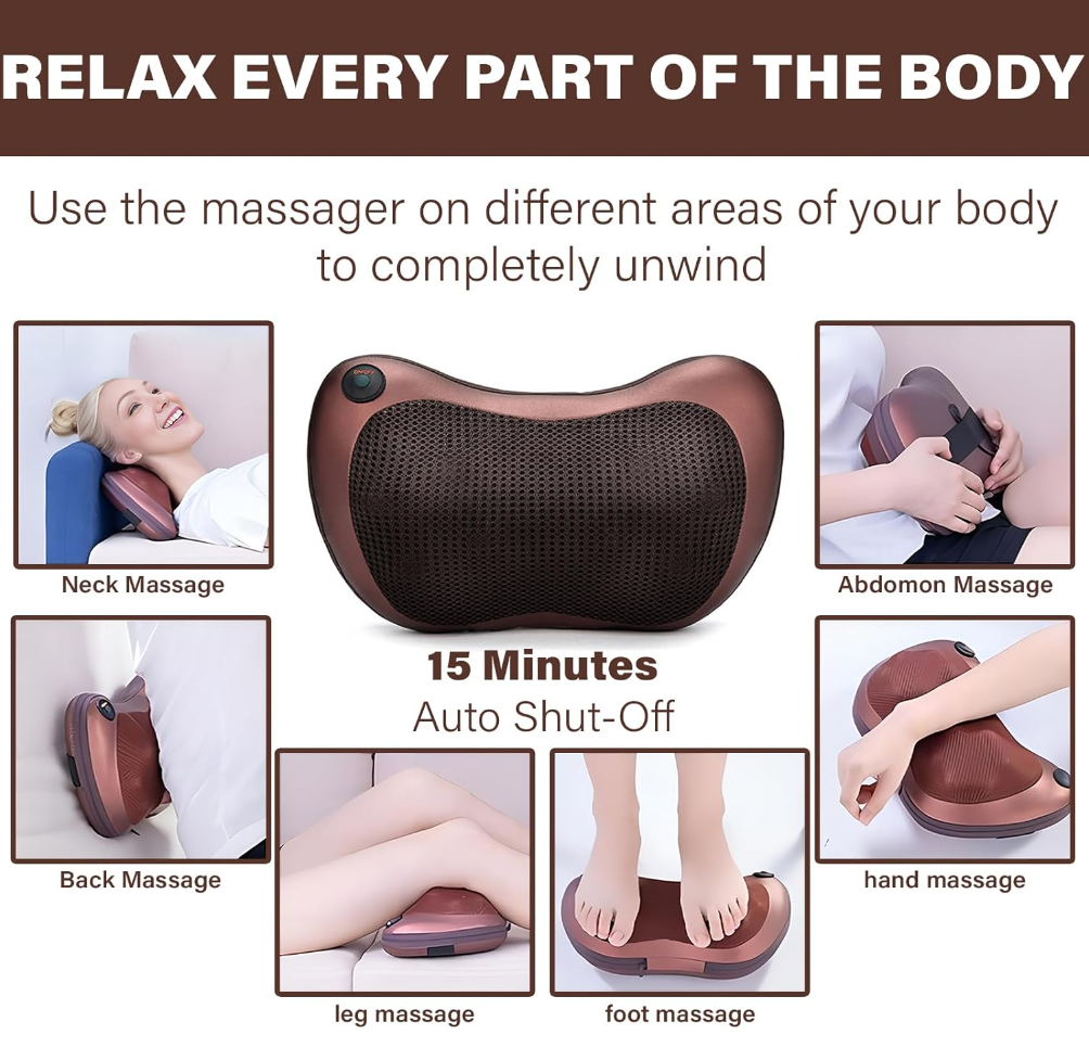 ELECTRIC NECK AND BODY MASSAGE PILLOW