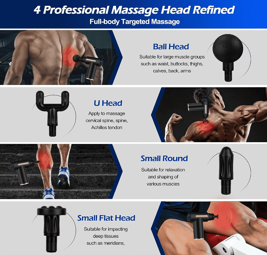 Muscle Massage Gun with 4 Heads FH-820