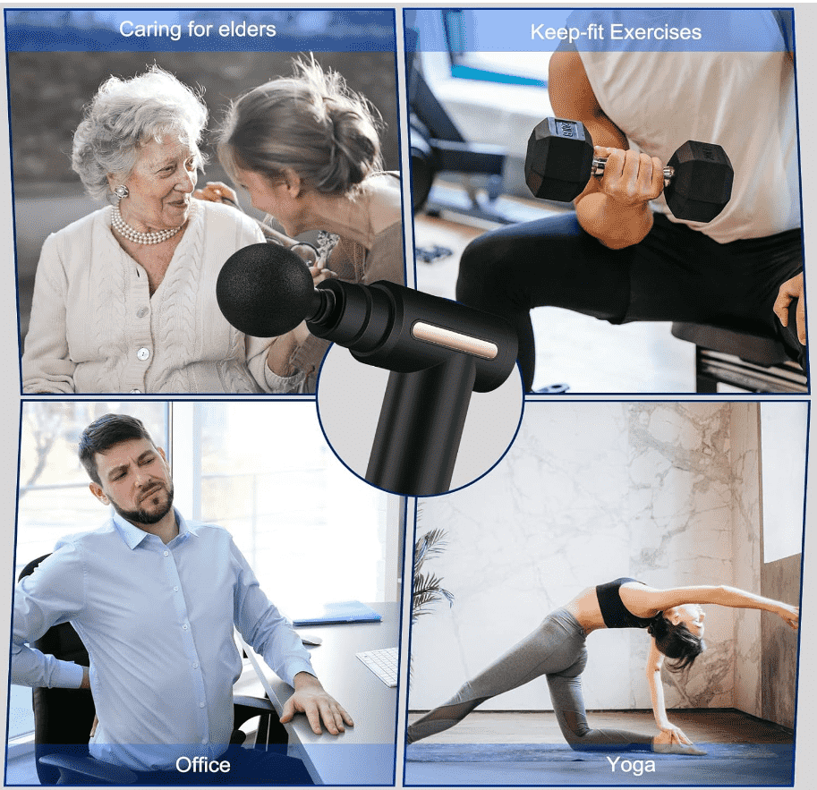 Muscle Massage Gun with 4 Heads FH-820