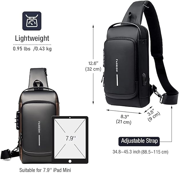 Anti THEFT BACKPACK - Multifunction Sling Bag - EASY SHOP 360