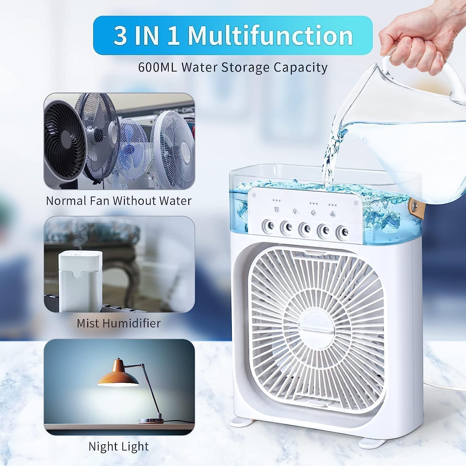 Cooling Fan With Ice